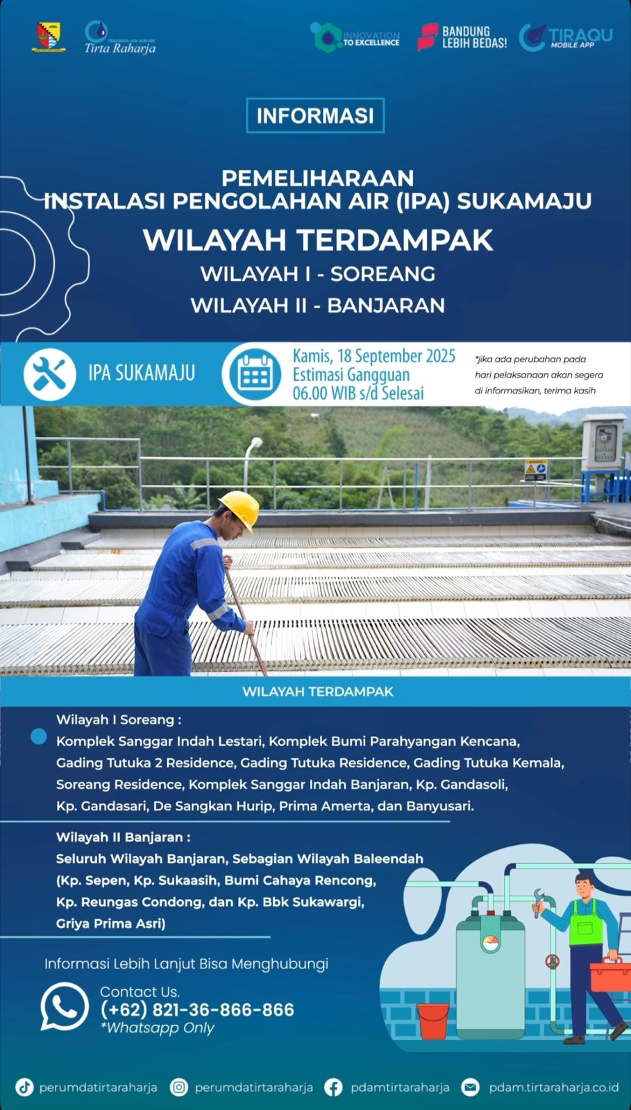 Pemelirahaan Instalasi Pengolahan air ( IPA SUKAMAJU)